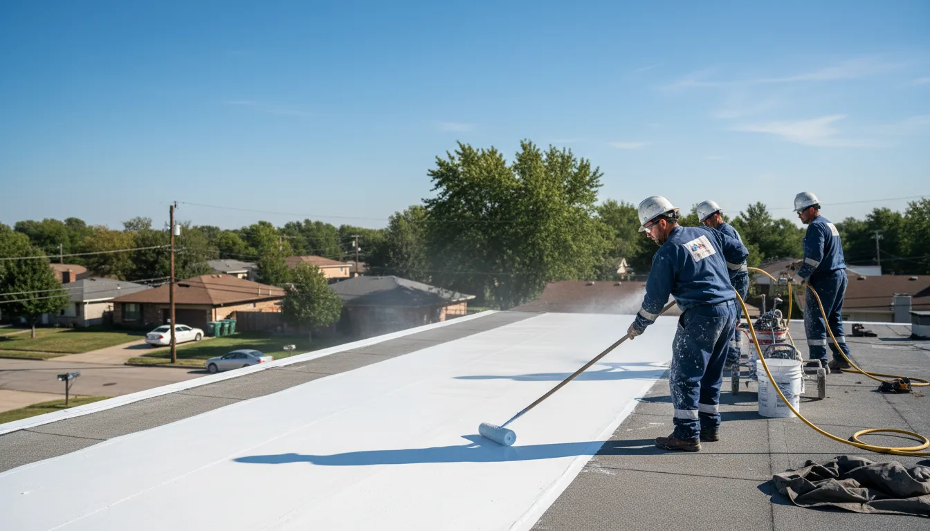 Commercial roof coating in Eldred, NY near me
